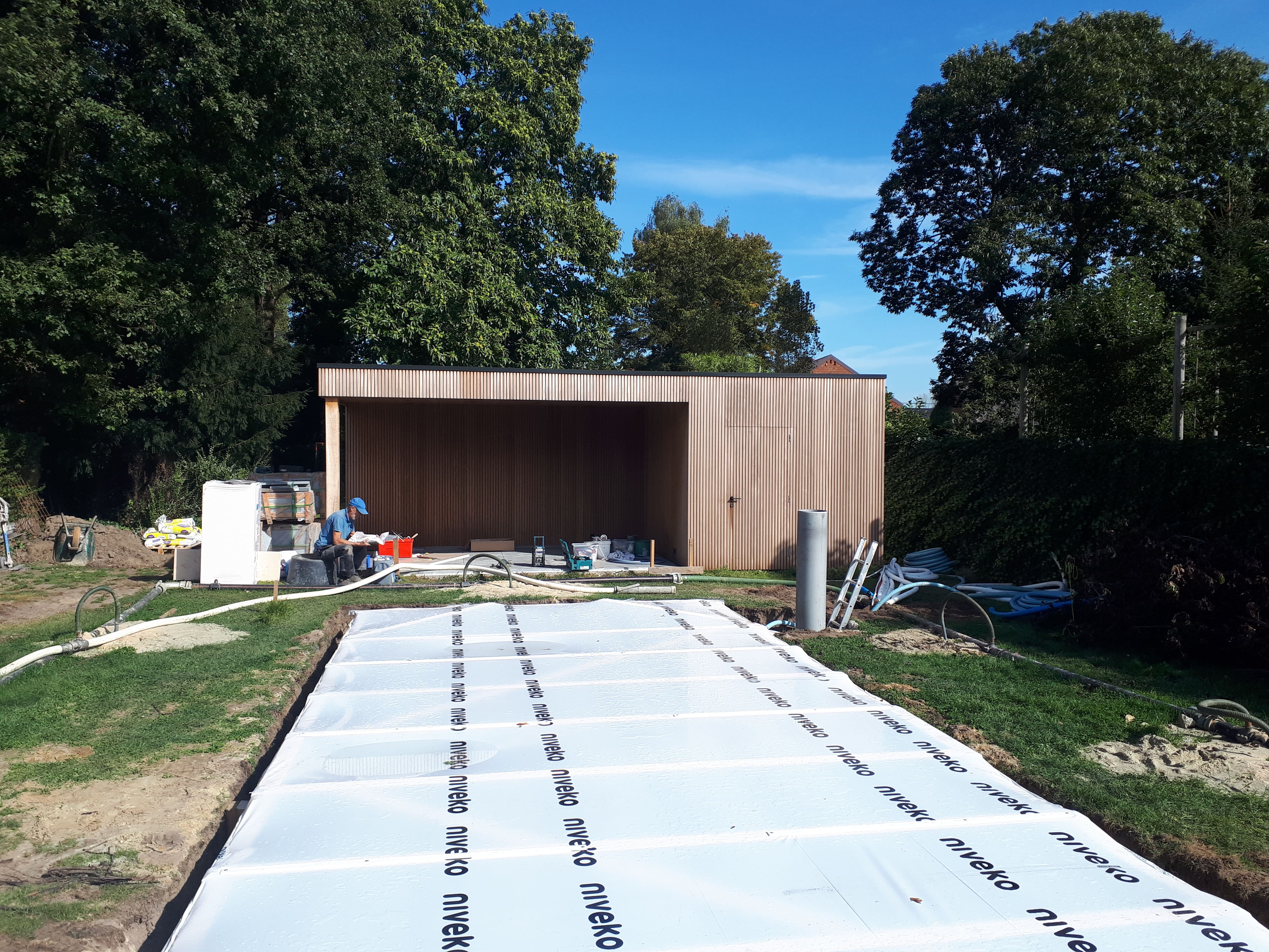 Zwembaden in structuurbeton